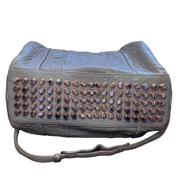 Alexander Wang Rocco Duffel Bag | Slate Gray Studded Leather - Picture 5 of 16